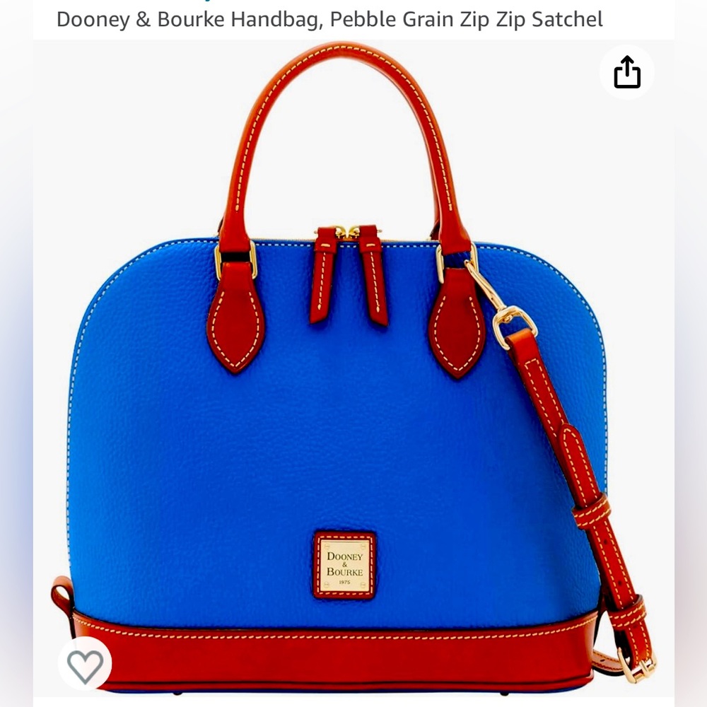Dooney & Bourke Handbag, Pebble Grain Zip Zip Satchel